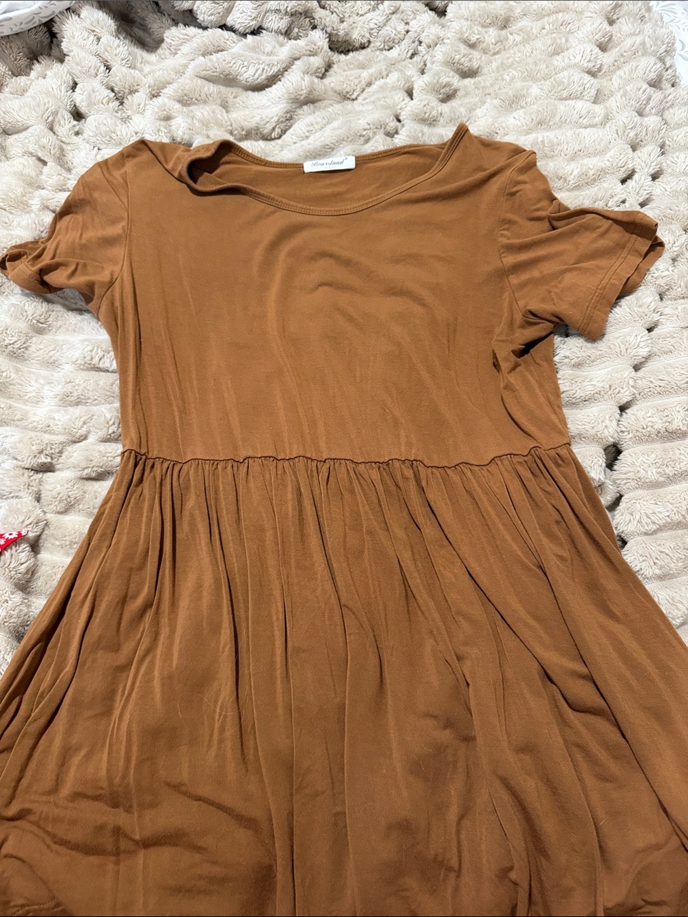 Bearsland Short Sleeve Top in Brown